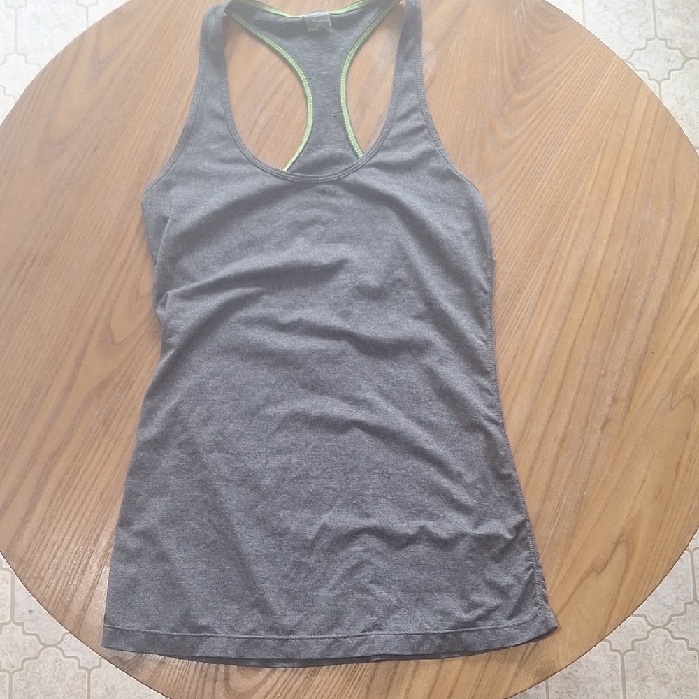 Xersion Gray Fitted Cut Out Tank Top